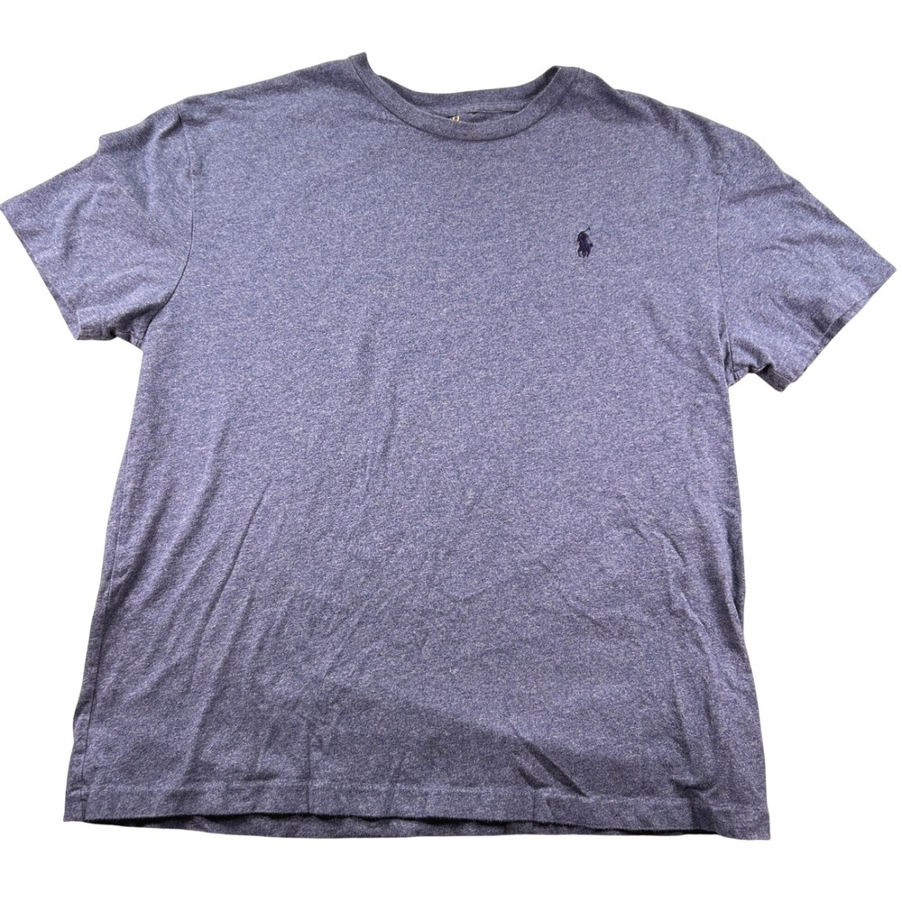 Polo Ralph Lauren Mens Classic Fit Heather Blue Short Sleeve T-Shirt Size M